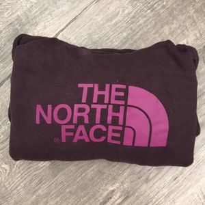 Purple north face hoodie